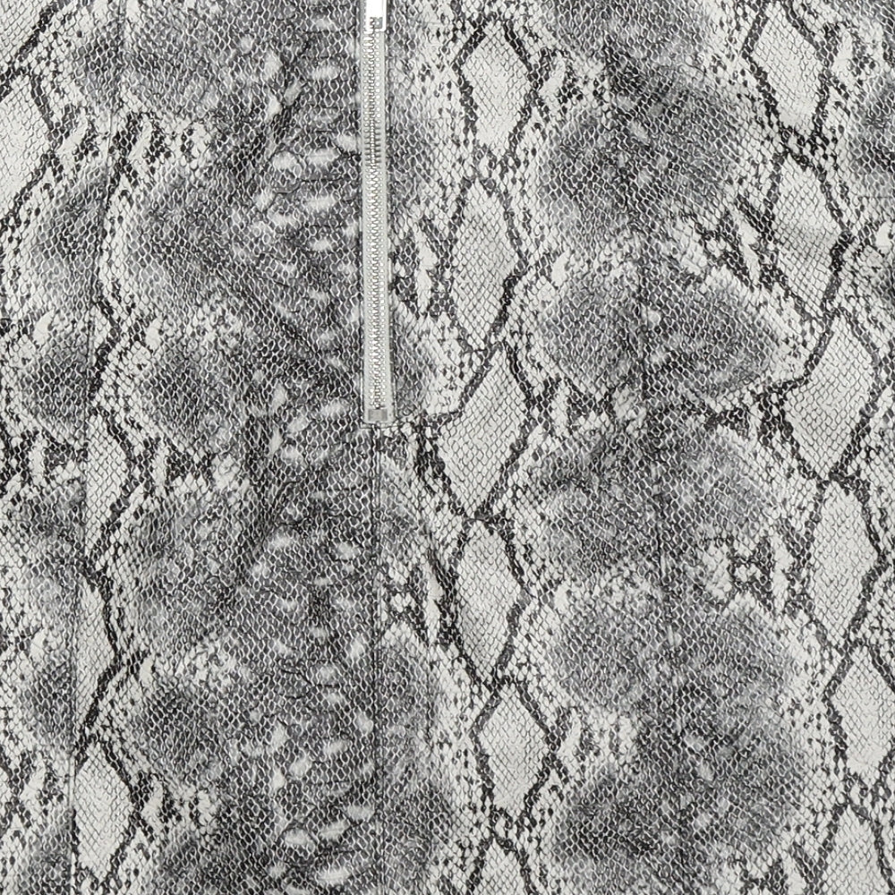 New Look Womens Multicoloured Animal Print  A-Line Skirt Size 8