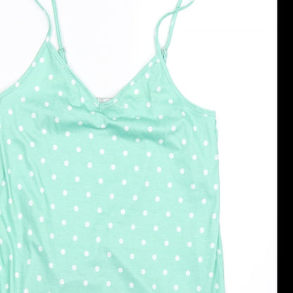Womens UK Size 8 In the Style Green Basic Tank