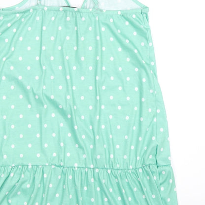 Womens UK Size 8 In the Style Green Basic Tank