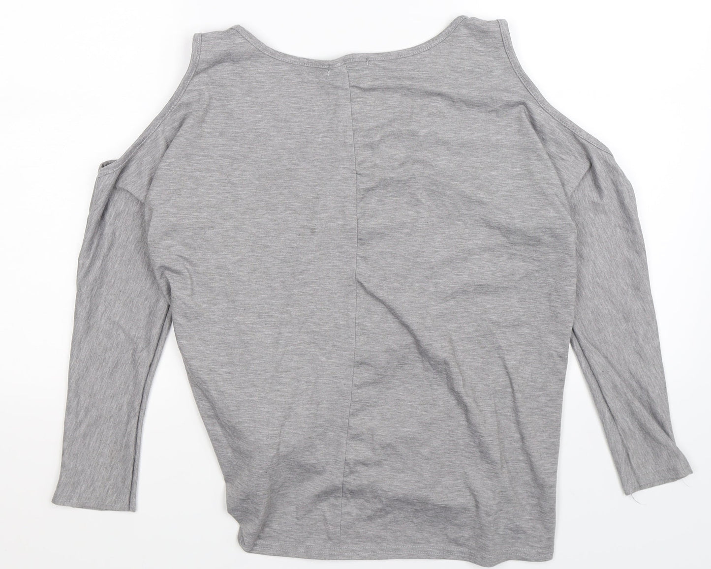 Missguided Womens Grey   Basic T-Shirt Size M