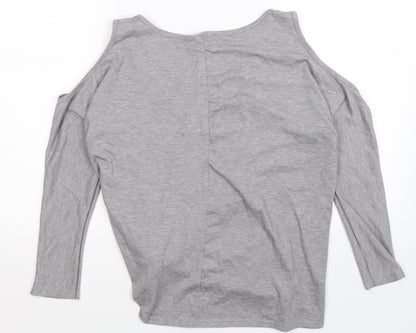 Missguided Womens Grey   Basic T-Shirt Size M
