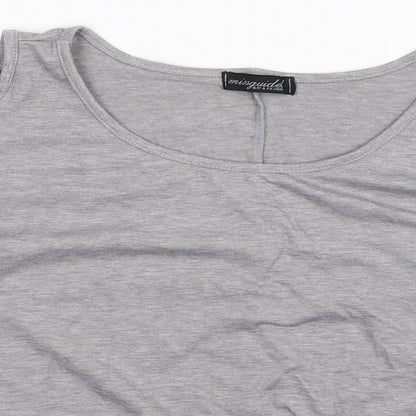 Missguided Womens Grey   Basic T-Shirt Size M