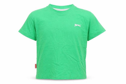 Slazenger Boys Green   Basic T-Shirt Size 5-6 Years