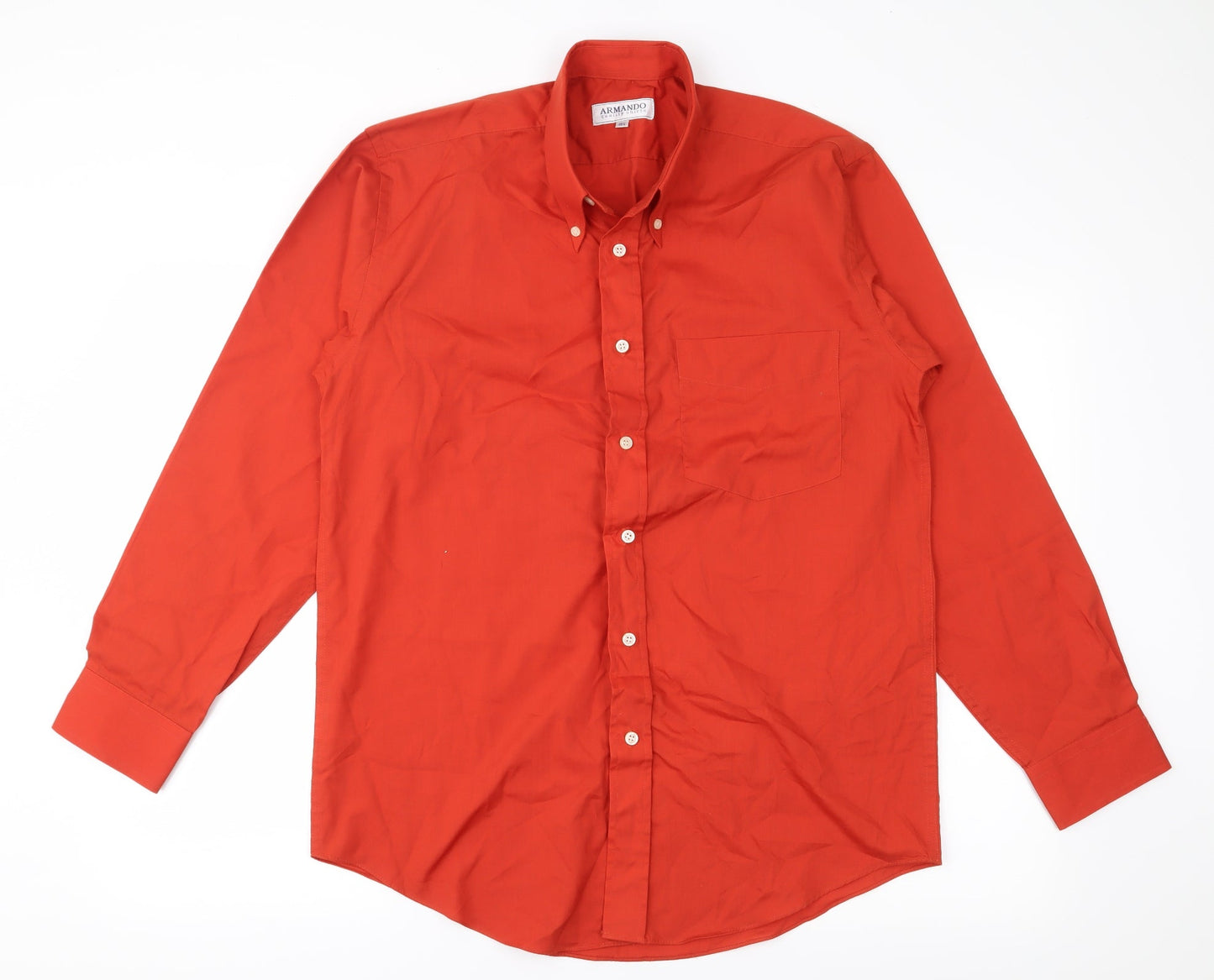 Armando Mens Red    Button-Up Size 40