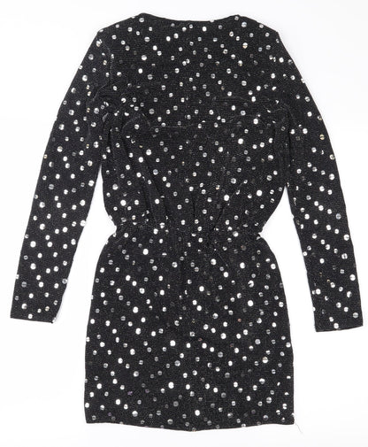 Flounce Womens Black   Mini  Size 8  - Shoulder Pads