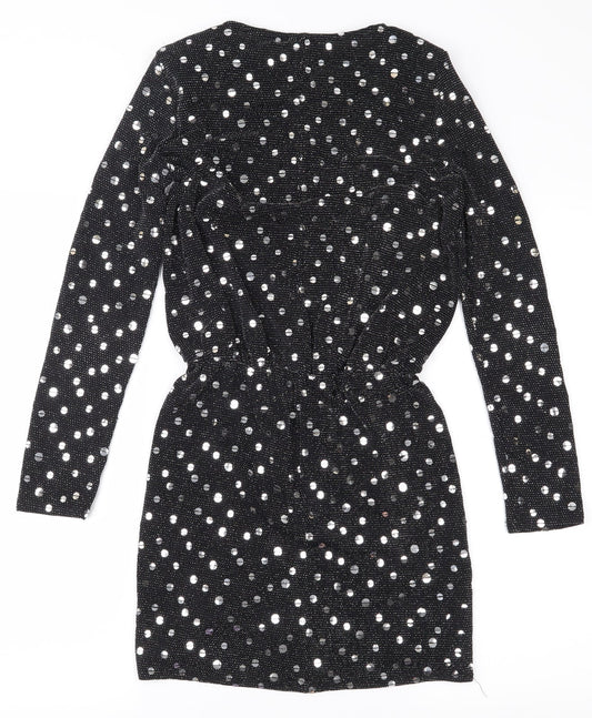 Flounce Womens Black   Mini  Size 8  - Shoulder Pads