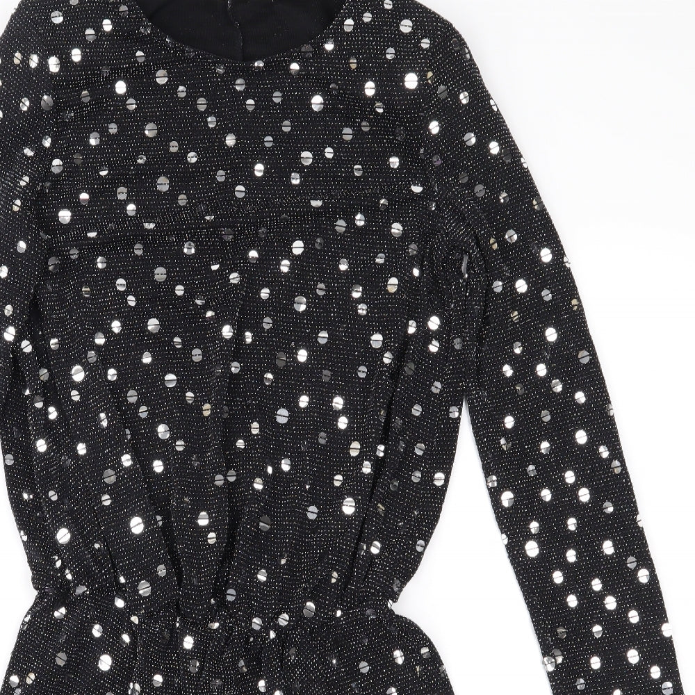 Flounce Womens Black   Mini  Size 8  - Shoulder Pads