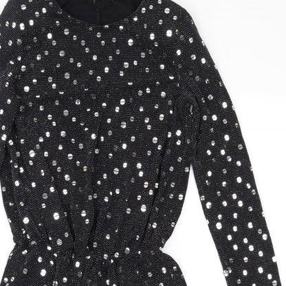 Flounce Womens Black   Mini  Size 8  - Shoulder Pads