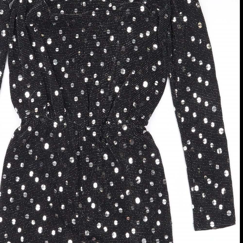 Flounce Womens Black   Mini  Size 8  - Shoulder Pads