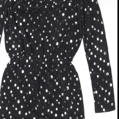 Flounce Womens Black   Mini  Size 8  - Shoulder Pads