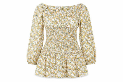 Outrageous Fortune Womens Orange Floral  Fit & Flare  Size 8