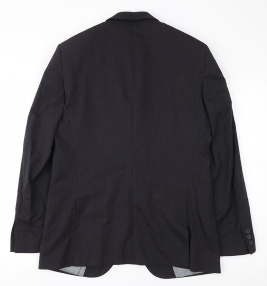 Mens UK Size 38 Dimensions Regular Black Suit Jacket