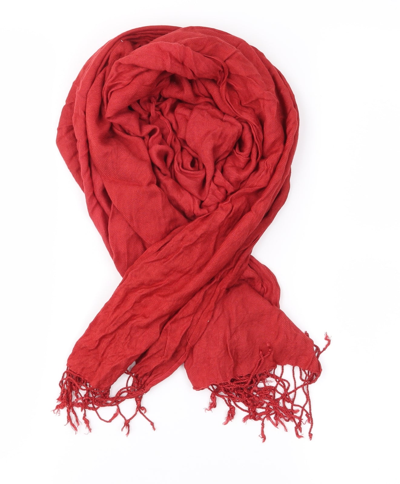 Preworn Unisex Red    Scarf