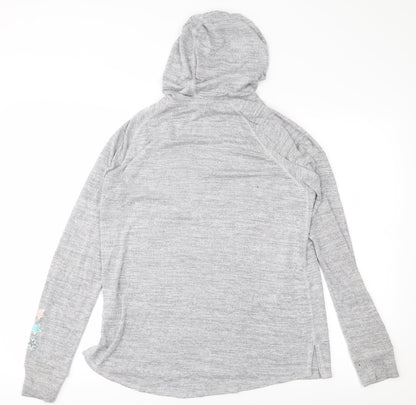 H&M Girls Grey   Pullover Hoodie Size 14 Years
