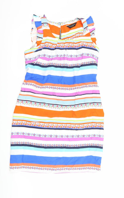 Dorothy Perkins Womens Multicoloured Striped  Shift  Size 12