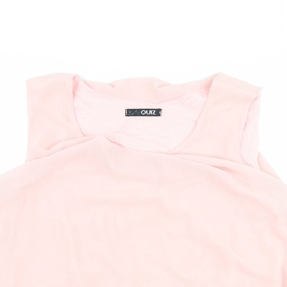 Quiz Womens Pink   Basic Tank Size S