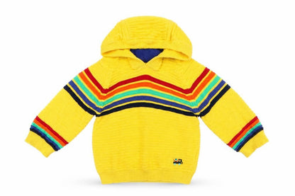 Next Boys Yellow Striped  Jacket  Size 3-6 Months
