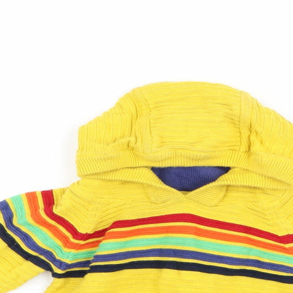 Next Boys Yellow Striped  Jacket  Size 3-6 Months