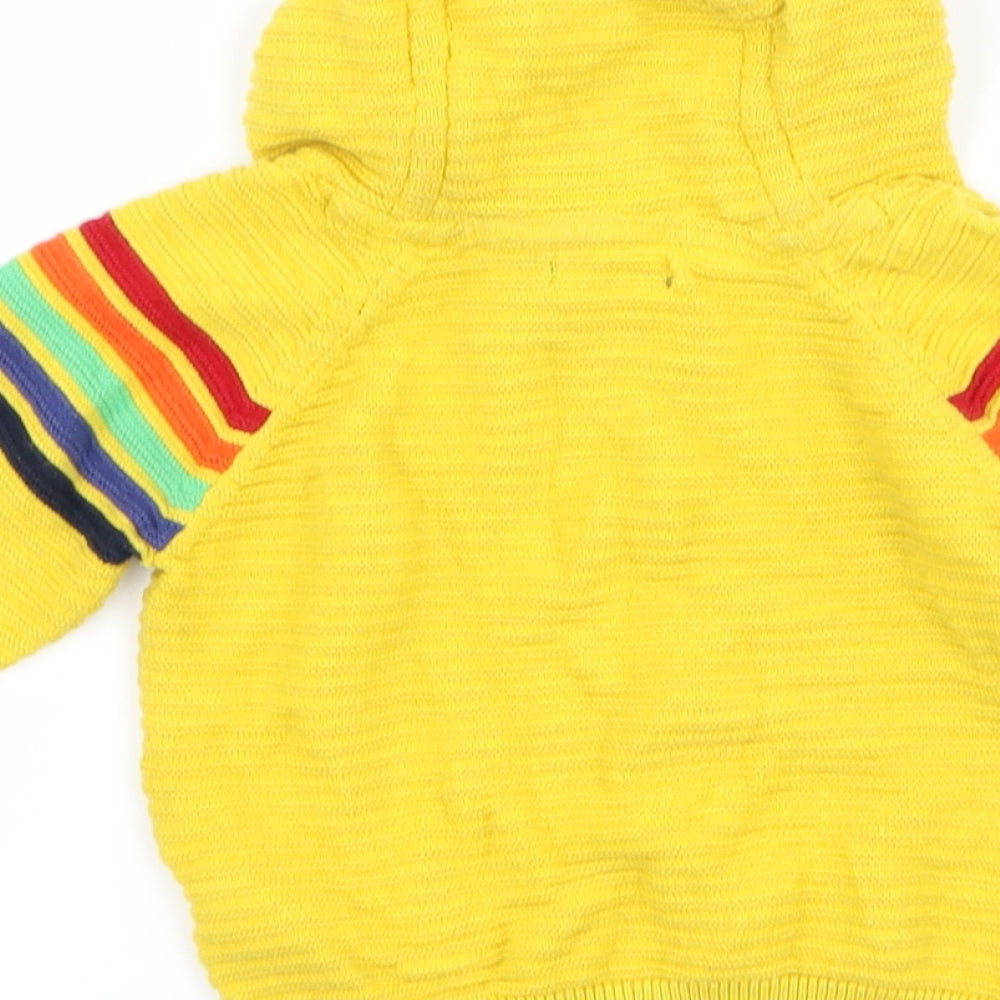 Next Boys Yellow Striped  Jacket  Size 3-6 Months