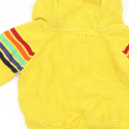 Next Boys Yellow Striped  Jacket  Size 3-6 Months