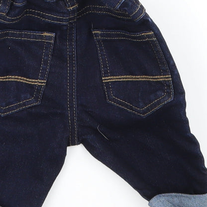 NEXT Baby Blue  Denim Capri Jeans Size 3-6 Months