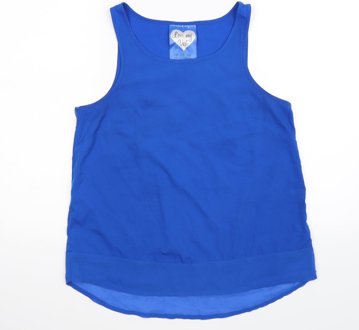 Womens UK Size 10 Atmosphere Blue Tunic Tank