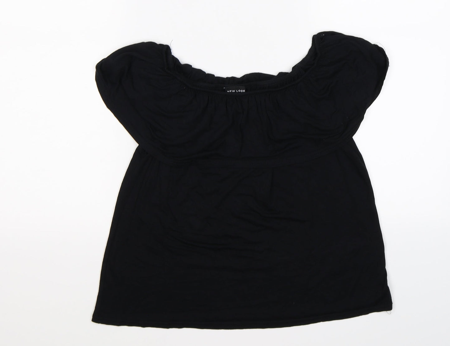 Womens UK Size 10 New Look Black Tunic T-Shirt