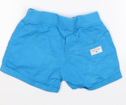 Chilli Pepper Girls Blue   Cut-Off Shorts Size 4-5 Years