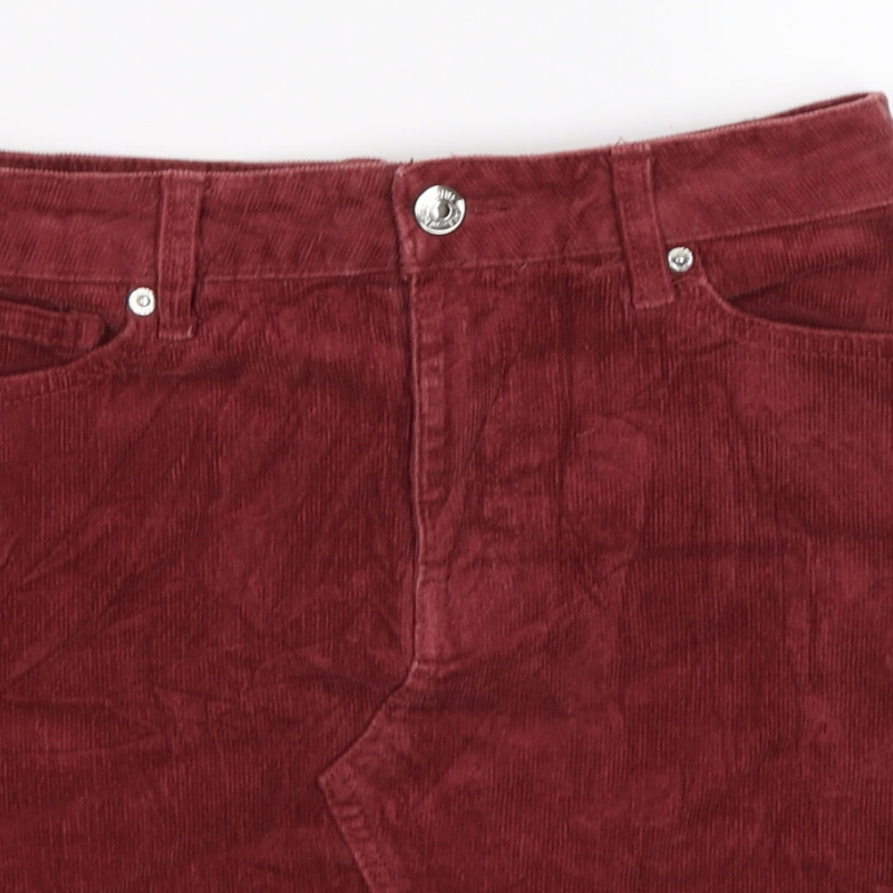 FOREVER 21 Womens Brown  Corduroy Mini Skirt Size XS