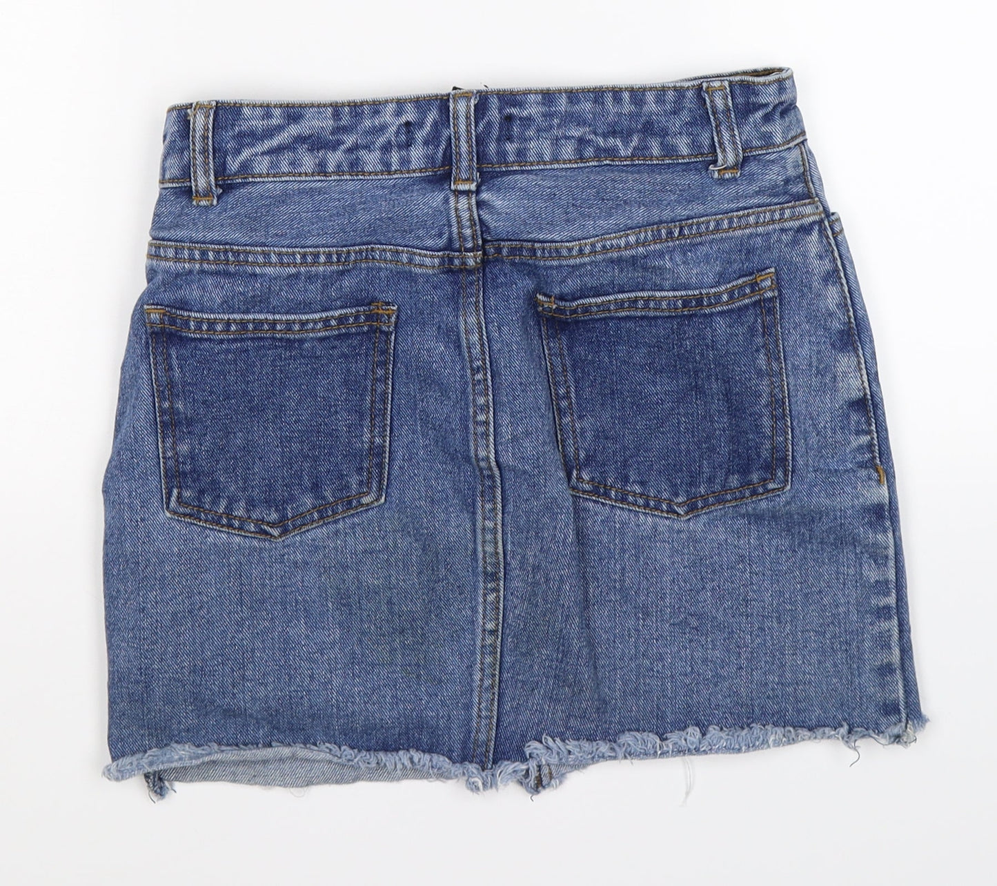 FOREVER 21 Womens Blue  Denim Straight & Pencil Skirt Size S