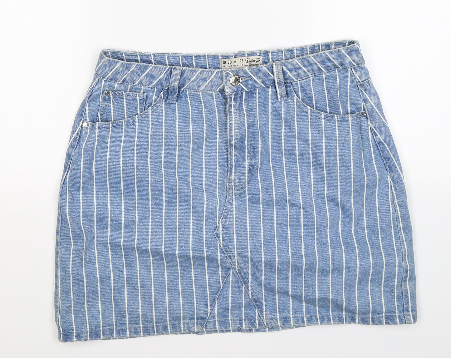 Womens UK Size 10 denim co Straight & Pencil Denim Skirt