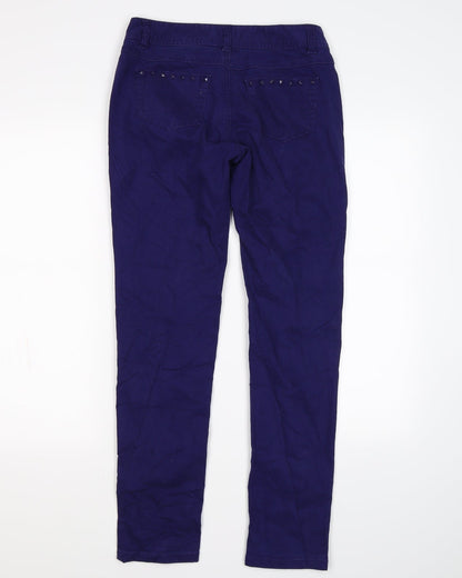 Semir Womens Purple  Denim Skinny Jeans Size S L28 in