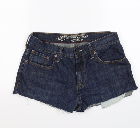 Old Navy Womens Blue  Denim Cut-Off Shorts Size 12