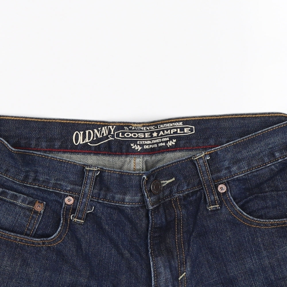 Old Navy Womens Blue  Denim Cut-Off Shorts Size 12