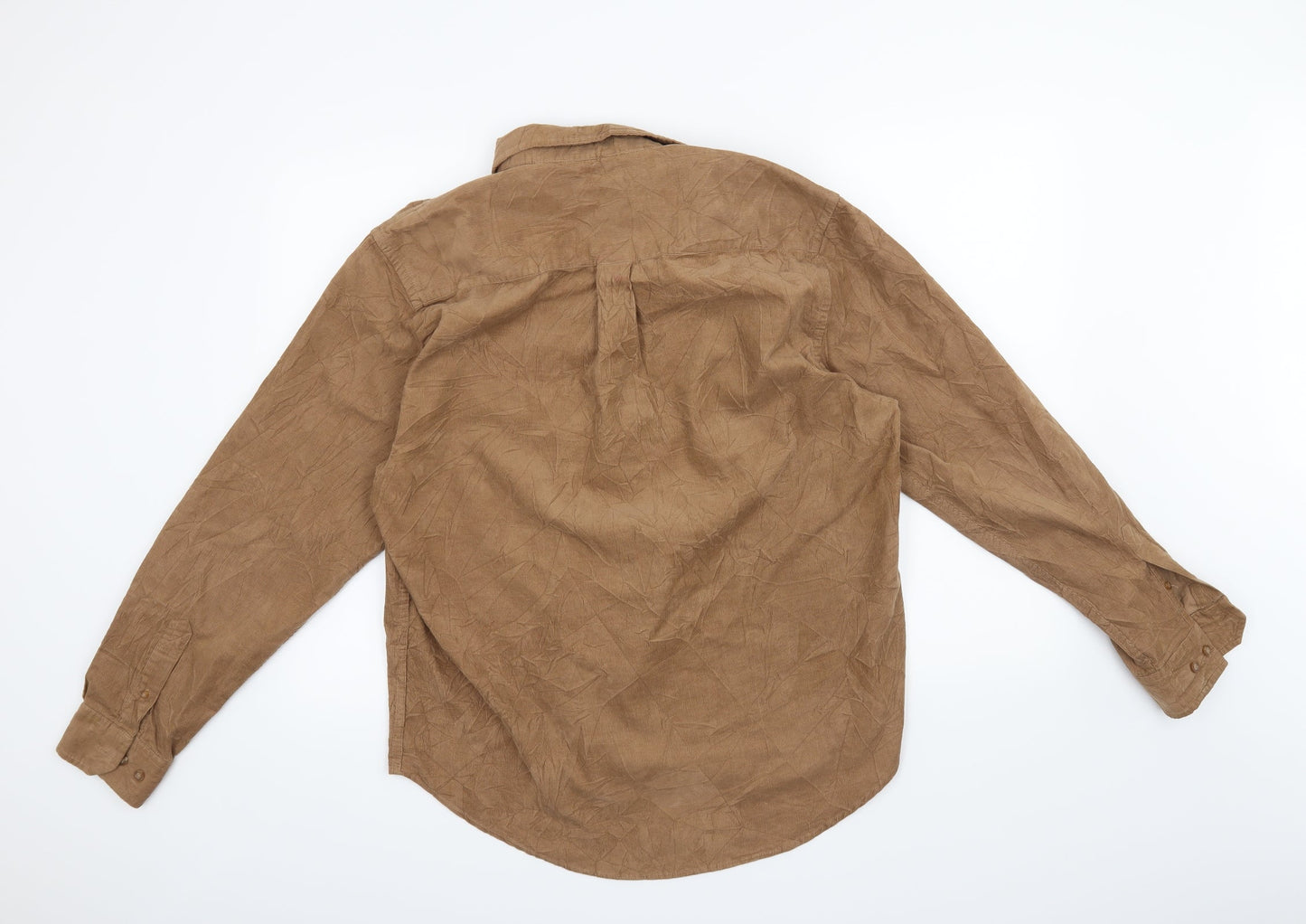 Crane Sports Womens Brown   Basic Button-Up Size 16