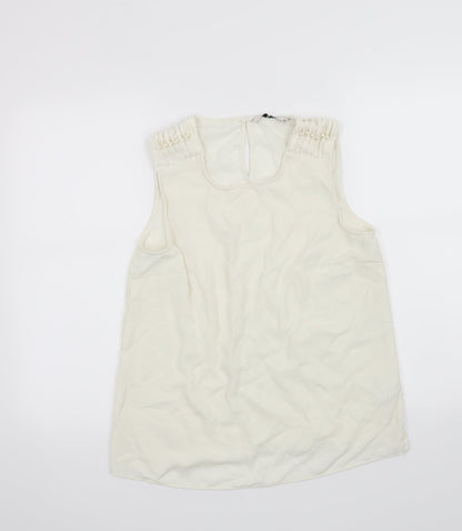 TU Womens White   Camisole Tank Size 12