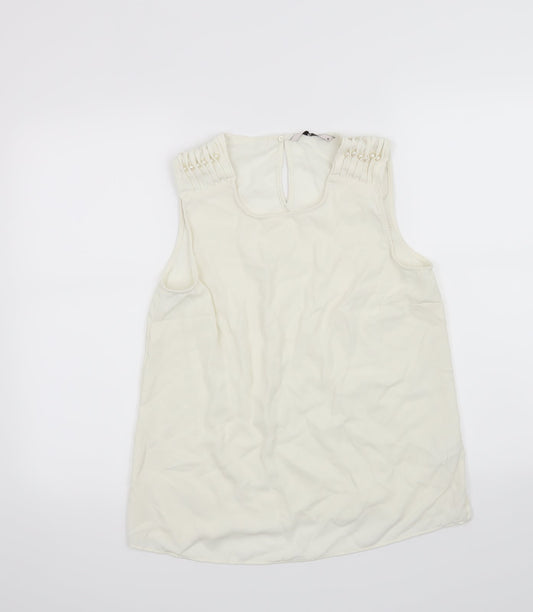 TU Womens White   Camisole Tank Size 12