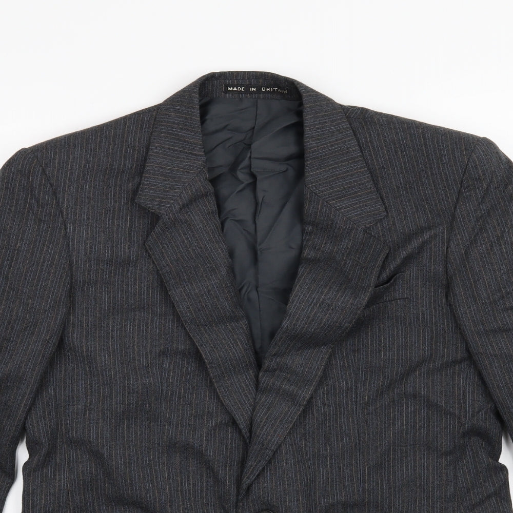 Mens UK Size 38 Greenwoods Regular Grey Suit Jacket