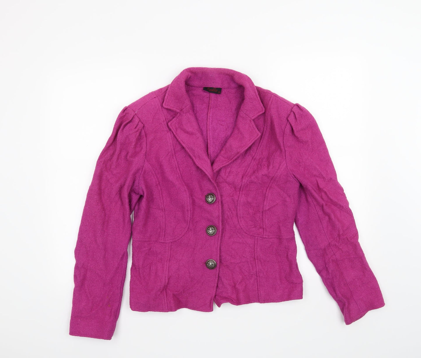 Fiorella Womens Purple   Jacket Blazer Size 10