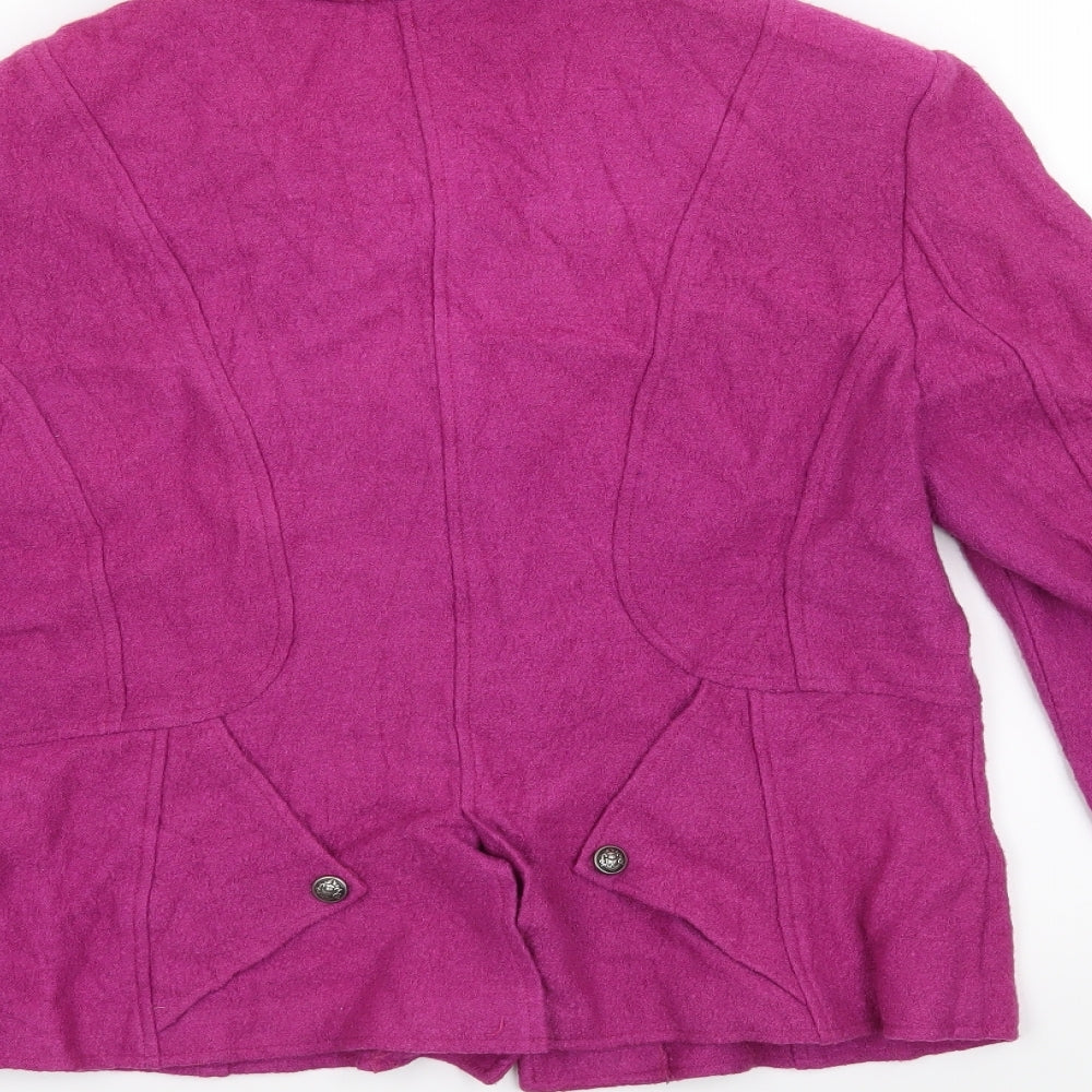 Fiorella Womens Purple   Jacket Blazer Size 10