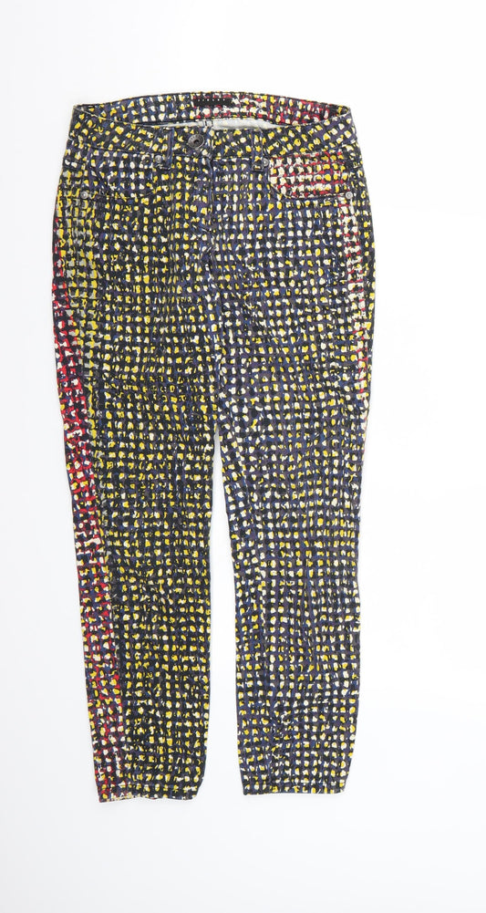 Womens UK Size 6 Sisley Regular Fit Skinny Multicoloured Jeans