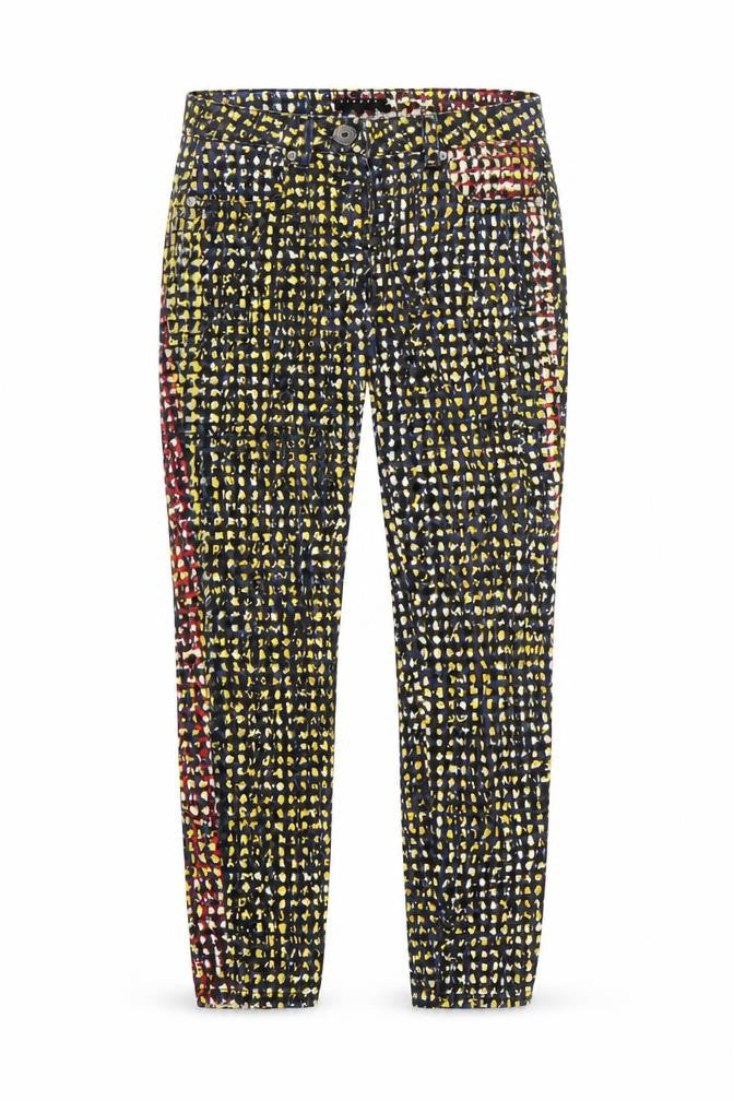 Womens UK Size 6 Sisley Regular Fit Skinny Multicoloured Jeans