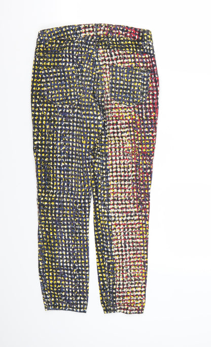 Womens UK Size 6 Sisley Regular Fit Skinny Multicoloured Jeans