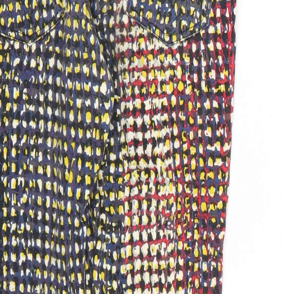 Womens UK Size 6 Sisley Regular Fit Skinny Multicoloured Jeans