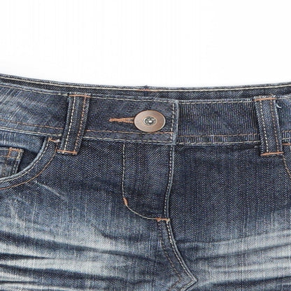 NEXT Girls Blue  Denim A-Line Skirt Size 7 Years