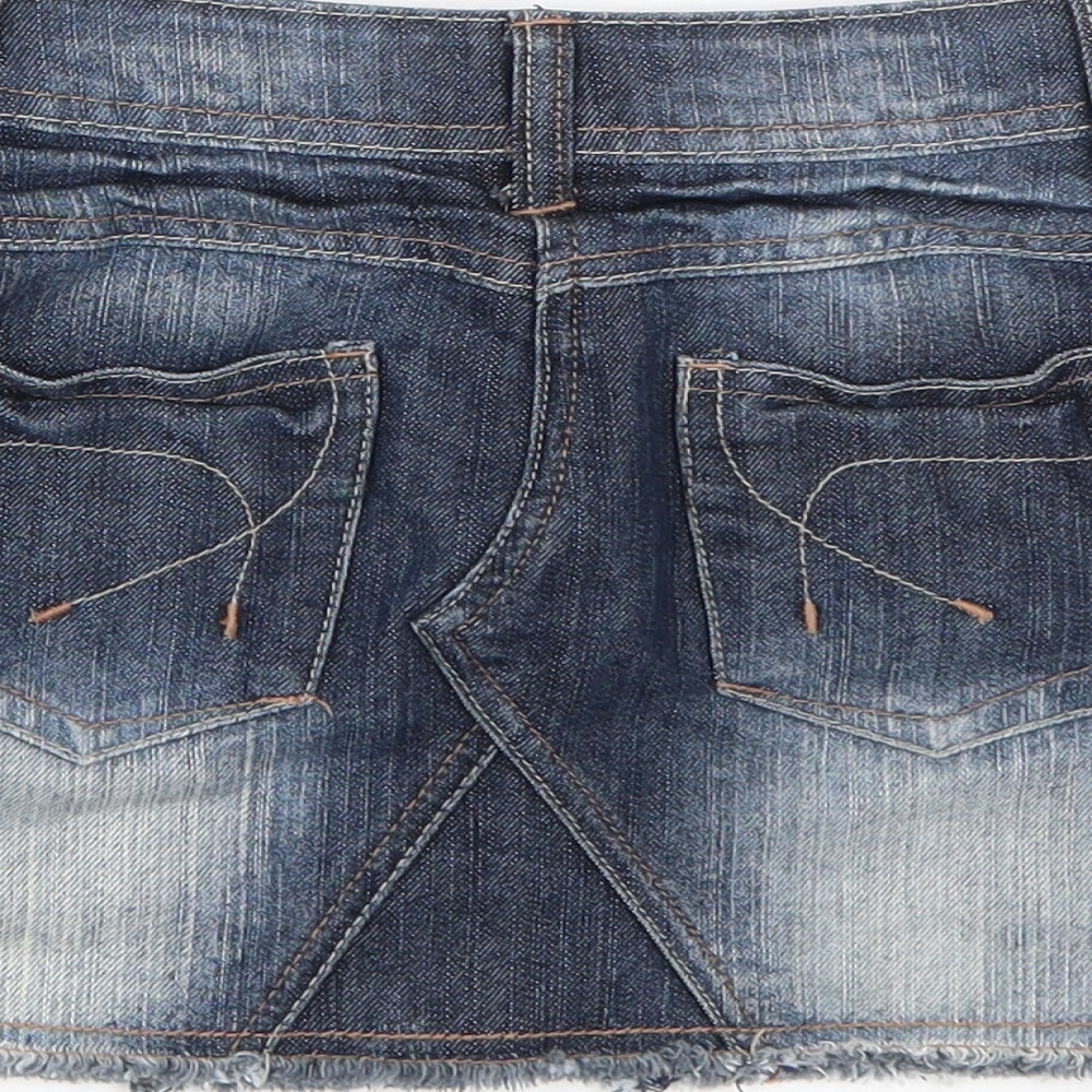 NEXT Girls Blue  Denim A-Line Skirt Size 7 Years