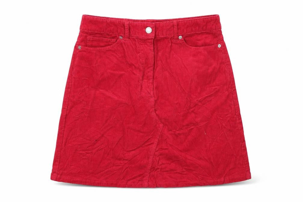 Womens UK Size 12 Marks and Spencer A-Line Corduroy Skirt