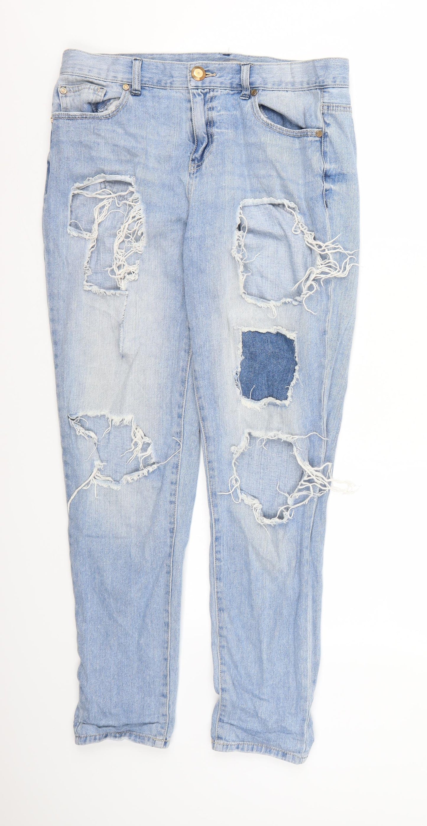 FOREVER 21 Womens Blue  Denim Mom Jeans  L28 in