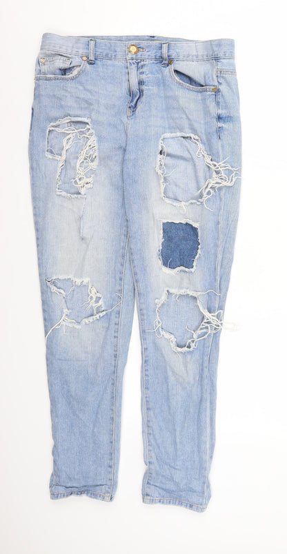 FOREVER 21 Womens Blue  Denim Mom Jeans  L28 in