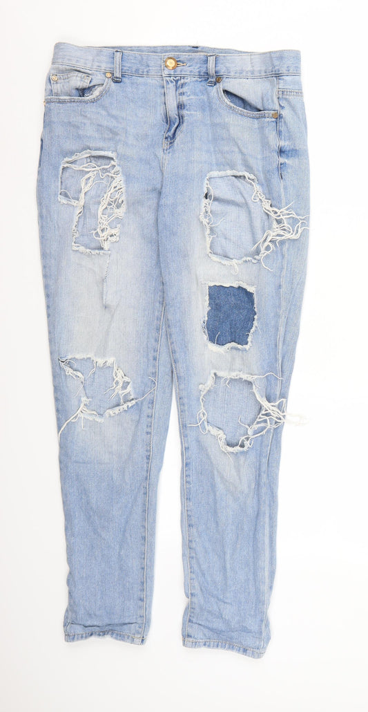 FOREVER 21 Womens Blue  Denim Mom Jeans  L28 in